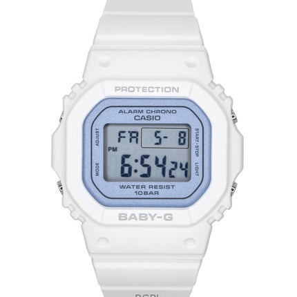 Montre Casio Baby-G pour femme, bracelet en résine, mouvement à quartz numérique BGD-565SC-2B, étanche à 100 m