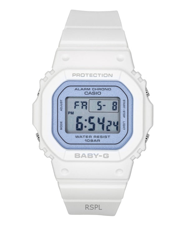 Montre Casio Baby-G pour femme, bracelet en résine, mouvement à quartz numérique BGD-565SC-2B, étanche à 100 m
