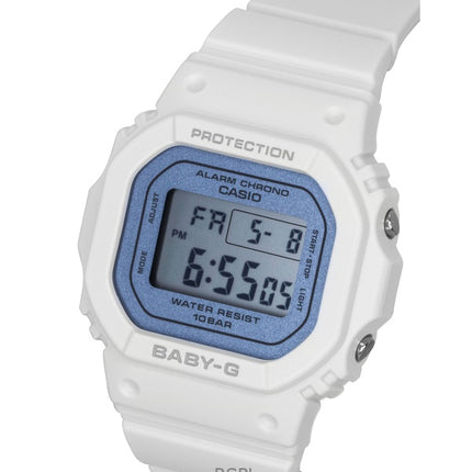 Montre Casio Baby-G pour femme, bracelet en résine, mouvement à quartz numérique BGD-565SC-2B, étanche à 100 m