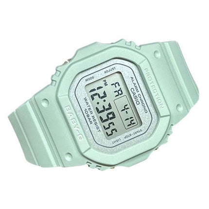 Montre pour femme Casio Baby-G numérique avec bracelet en résine verte et quartz BGD-565SC-3 100M