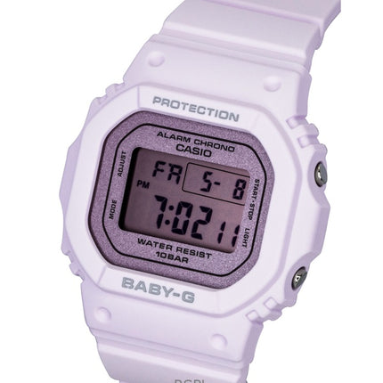 Montre Casio Baby-G pour femme, bracelet en résine, mouvement à quartz numérique BGD-565SC-4B, étanche à 200 m
