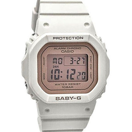 Montre pour femme Casio Baby-G numérique avec bracelet en résine blanche et quartz BGD-565SC-4 100M