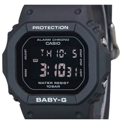 Montre Casio Baby-G Digital avec bracelet en résine noire et quartz BGD-565U-1 100M pour femme