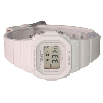 Montre Casio Baby-G numérique beige rose bracelet en résine quartz BGD-565U-4 100M pour femme