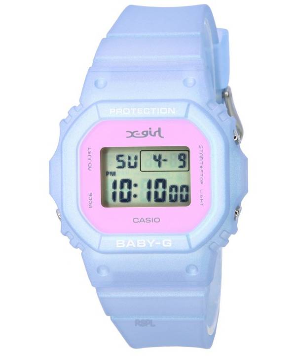 Casio Baby-G X-Girl Collaboration Digital Quartz BGD-565XG-2 BGD565XG-2 100M Montre pour femme avec coffret cadeau