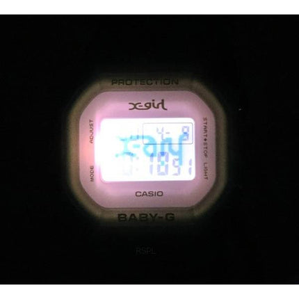 Casio Baby-G X-Girl Collaboration Digital Quartz BGD-565XG-2 BGD565XG-2 100M Montre pour femme avec coffret cadeau