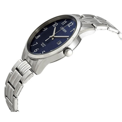 Montre homme Citizen BI5000-52L en acier inoxydable avec cadran bleu et quartz
