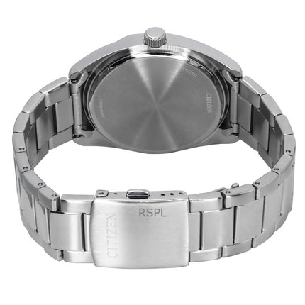 Montre Citizen BI5110-54B pour homme, acier inoxydable, cadran ivoire, quartz