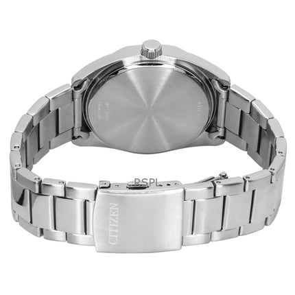 Montre Citizen BI5110-54X pour homme, acier inoxydable, cadran vert, quartz