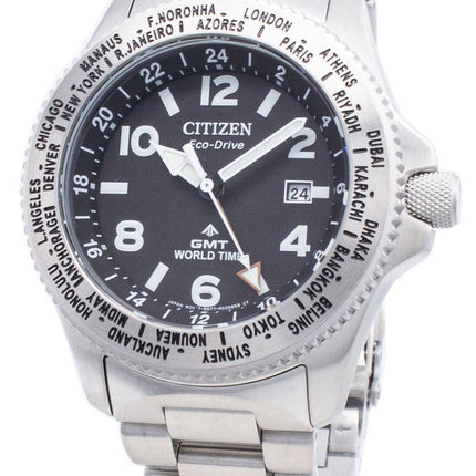Montre Citizen PROMASTER Eco-Drive BJ7100-82E World Time 200M pour homme