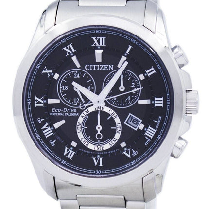 Montre Citizen Eco-Drive chronographe quantième perpétuel alarme BL5540-53E masculine