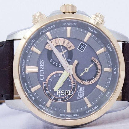 Montre Citizen Eco-Drive chronographe quantième perpétuel alarme BL8148 - 11H masculin