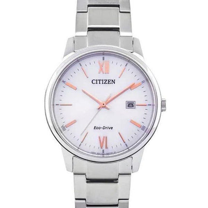 Montre unisexe Citizen Eco-Drive en acier inoxydable avec cadran argenté BM6978-77A
