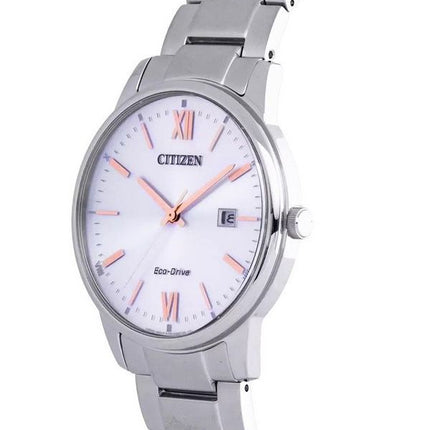 Montre unisexe Citizen Eco-Drive en acier inoxydable avec cadran argenté BM6978-77A