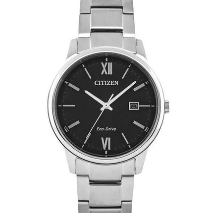 Montre pour homme Citizen Eco-Drive en acier inoxydable avec cadran noir BM6978-77E