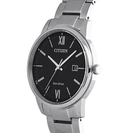 Montre pour homme Citizen Eco-Drive en acier inoxydable avec cadran noir BM6978-77E