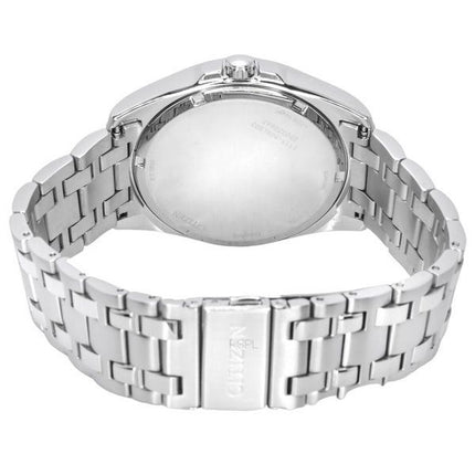 Montre pour homme Citizen Peyten en acier inoxydable avec cadran vert Eco-Drive BM7530-50X 100M