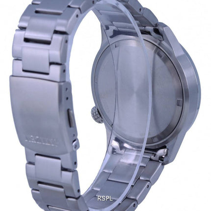 Montre pour homme Citizen Aviator Eco-Drive en acier inoxydable avec cadran noir BM7550-87E 100M