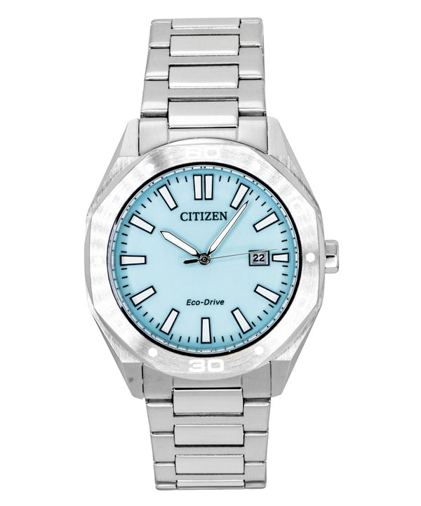 Montre homme Citizen Eco-Drive BM7631-87M, cadran bleu, solaire, acier inoxydable