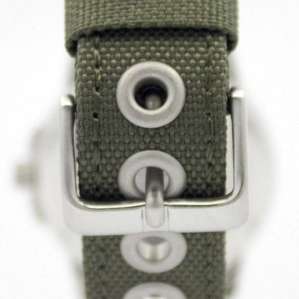 Montre Citizen Eco-Drive vert toile sangle 100M BM8180-03E hommes