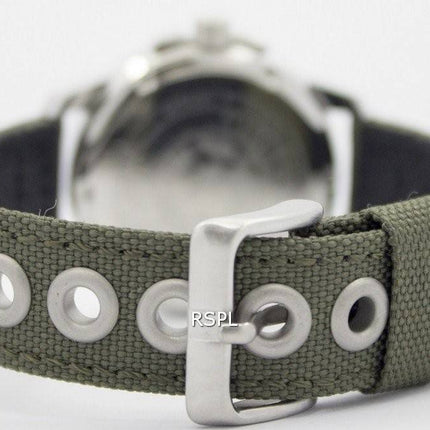 Montre Citizen Eco-Drive vert toile sangle 100M BM8180-03E hommes