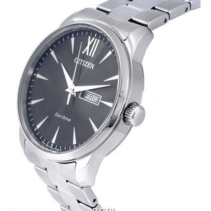 Montre pour homme Citizen Classic en acier inoxydable avec cadran noir Eco-Drive BM8550-81E 100M