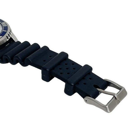 Montre pour homme Citizen Promaster Dive Eco-Drive avec bracelet en polyuréthane et cadran bleu BN0166-01L 200M