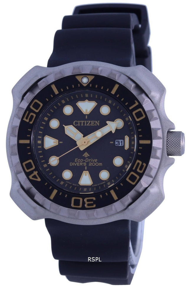Montre pour homme Citizen Promaster Marine cadran noir Eco-Drive Diver BN0220-16E 200M