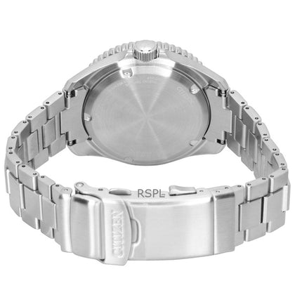 Montre homme Citizen Promaster Dive en acier inoxydable, cadran bleu, Eco-Drive BN0260-54L, étanche à 200 m