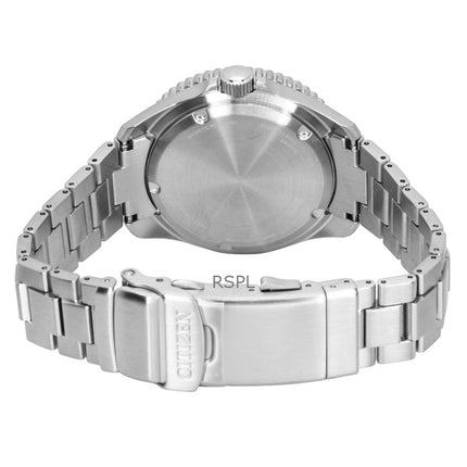 Montre homme Citizen Promaster Dive en acier inoxydable, cadran noir, Eco-Drive BN0261-51E, étanche à 200 m