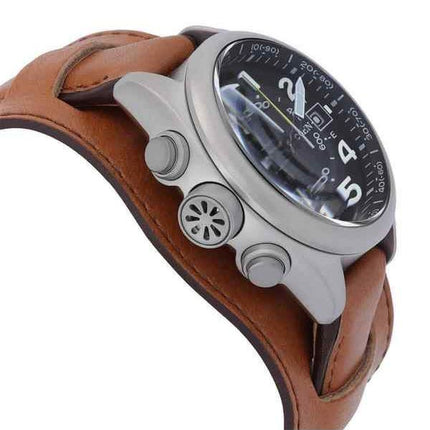 Montre pour homme Citizen Promaster Land Series Super Titanium avec cadran noir Eco-Drive Diver BN4061-08E 200M