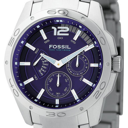 Fossil multifonction cadran bleu de BQ9346 Hommes