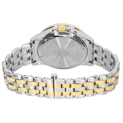 Montre homme Citizen Calendrier Phase de Lune Bicolore Acier Inoxydable Cadran Bleu Eco-Drive BU0054-52L 100M