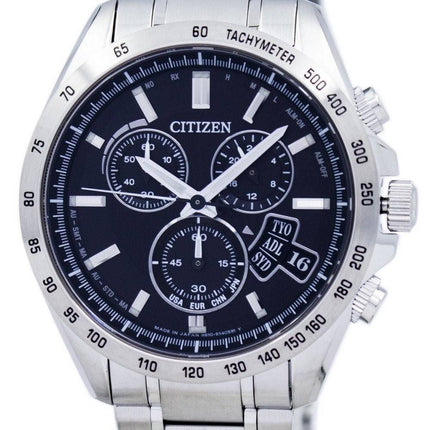 Le citoyen Direct vol Eco-Drive Chronograph mondiale temps Japon a BY0130-51E montre homme