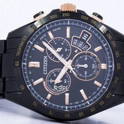 Citizen Eco-Drive Chronograph mondiale temps Japon faite BY0135-57F montre homme