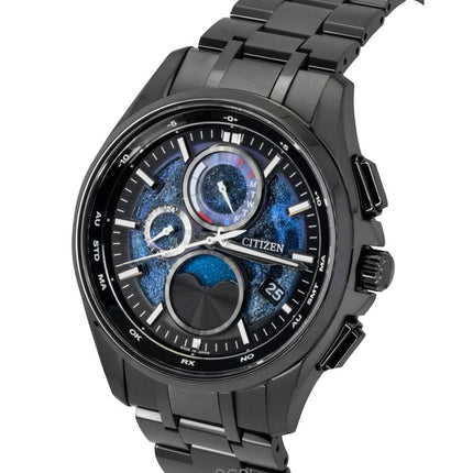 Montre homme Citizen Eco-Drive Hakuto-R Super Titanium Phase de lune Cadran bleu BY1008-67L 100 m