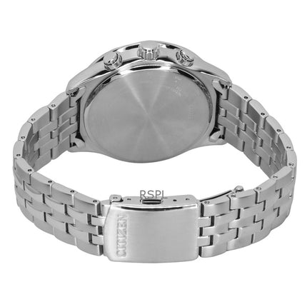 Montre homme Citizen Eco-Drive radiocommandée avec phases de lune, acier inoxydable, cadran noir, BY1030-50E, 100 m