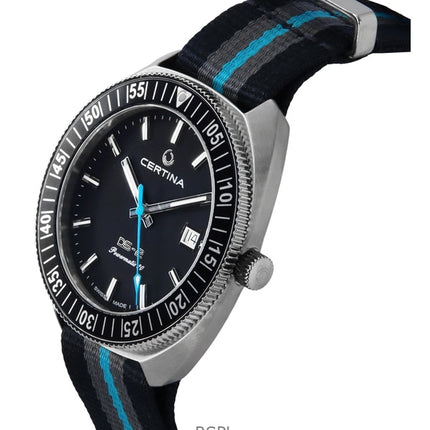 Montre de plongée automatique Certina DS-2 Sea Turtle Conservancy édition spéciale cadran noir C024.607.48.051.10 200 m pour homme