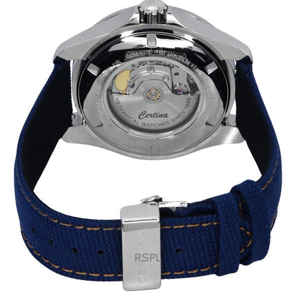 Montre de plongée automatique Certina DS Action Day Date pour homme, bracelet synthétique, cadran bleu, C032.430.18.041.01, 200 m