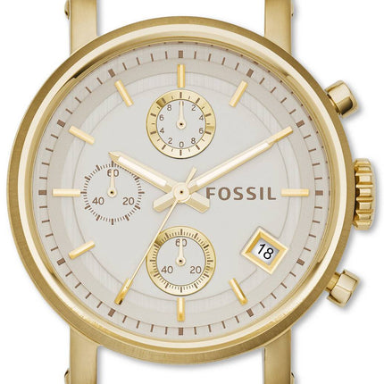 Fossiles originaux copain chronographe en acier inoxydable C181019 Women Watch