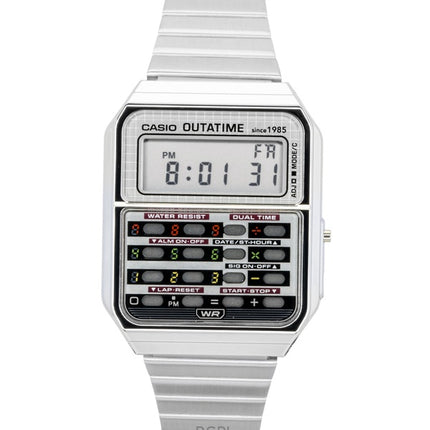 Montre Casio Vintage Digital Retour vers le futur 40e anniversaire Calculatrice Quartz CA-500WEBF-1A Unisexe
