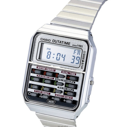 Montre Casio Vintage Digital Retour vers le futur 40e anniversaire Calculatrice Quartz CA-500WEBF-1A Unisexe