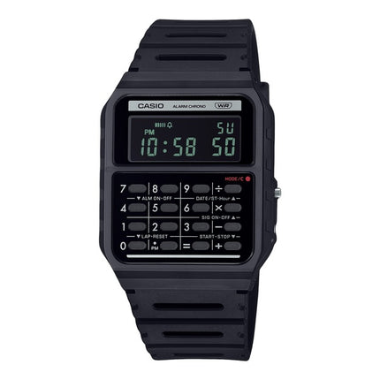 Montre unisexe Casio POP Vintage Calculator Digital Black Bio-Based Resin Strap Quartz CA-53WB-1B