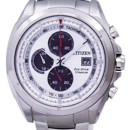 Montre Citizen Eco-Drive titane chronographe tachymètre CA0551-50 a masculine