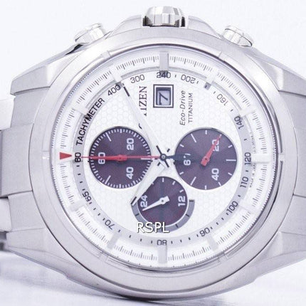 Montre Citizen Eco-Drive titane chronographe tachymètre CA0551-50 a masculine