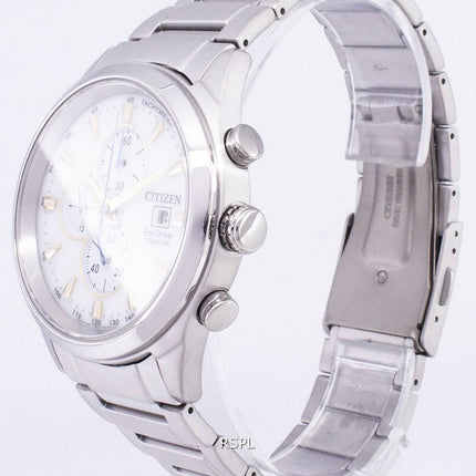 Montre Citizen Eco-Drive titane chronographe tachymètre CA0650-82 b masculine