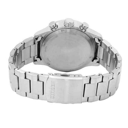 Montre pour homme Citizen Eco-Drive chronographe en acier inoxydable avec cadran noir CA0790-83E 100M