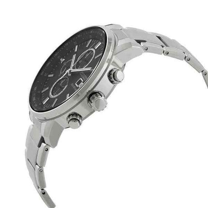 Montre pour homme Citizen Eco-Drive chronographe en acier inoxydable avec cadran noir CA0840-87E 100M