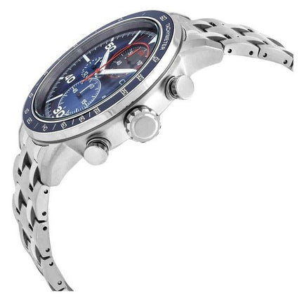 Montre pour homme Citizen Brycen chronographe en acier inoxydable avec cadran bleu Eco-Drive CA0850-59L 100M