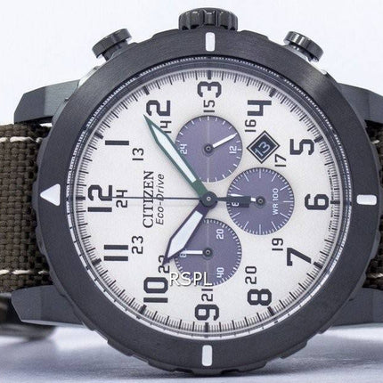 Montre chronographe militaire Citizen Eco-Drive CA4095 - 04H masculin